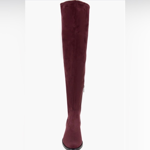 Reaction Kenneth Cole Burgundy Over-the-Knee Boots - Picture 3 of 9
